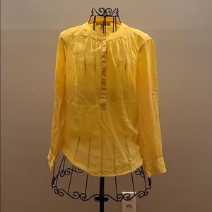 Banana Republic Yellow Silk Blouse